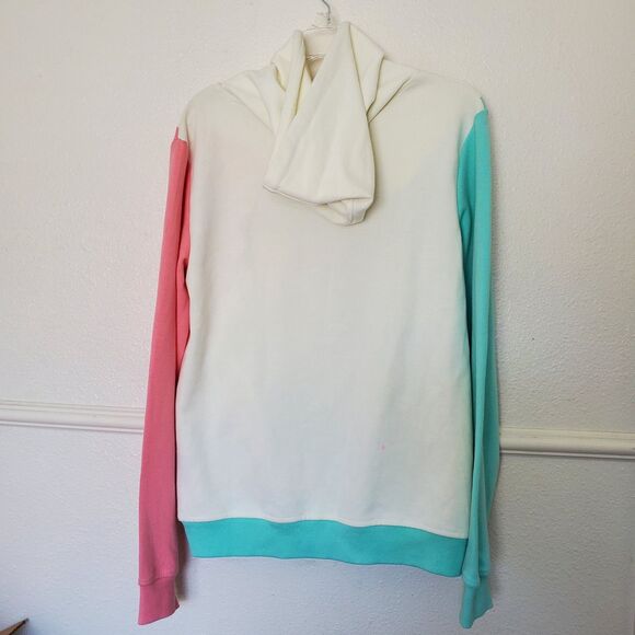 CivilizeD Bear Colorblock Hoodie Sweatshirt Streetwear Raining Money Hip Hop S - Picture 8 of 16